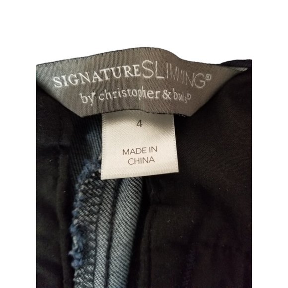 Signature Slimming by Christopher Banks Jeggings Denim Blue Women's Size 4 31x31 - Picture 8 of 8